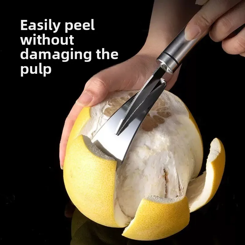 1/3 Set of Stainless Steel Citrus Peeler Tools Multi-Functional Orange and Lemon Peeling Knife Kitchen and Cocktail Fruit Peeler 3