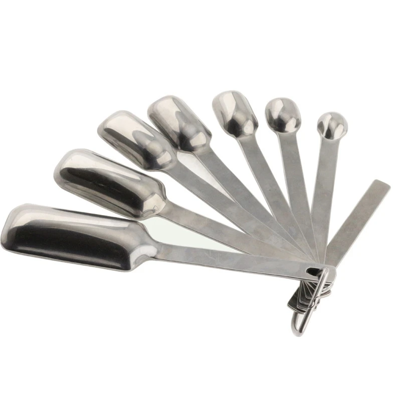 Measuring Spoons With Bonus Leveler,Stainless Steel Metal,For Measuring Dry And Liquid Ingredients Cooking & Baking