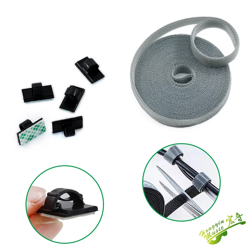 

Acoustic guitar pickup line cable straightener, cable straightener with fixed seat, snap-on type, self-adhesive type cable strai