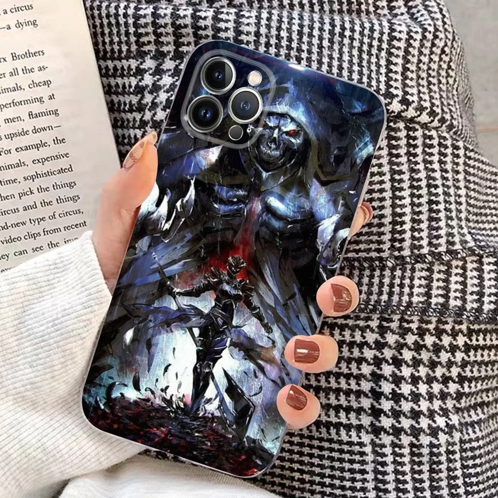 Overlord capa de telefone para iphone 16 15 14 11 12 13 mini pro xs max capa 6 7 8 plus x funda escudo