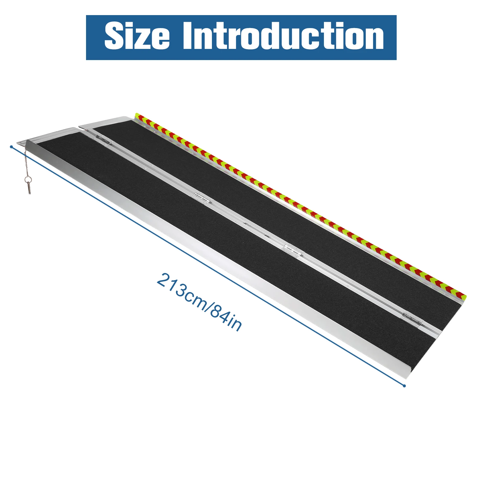 Draagbare Rolstoelhelling Antislip Aluminium Opvouwbare Handicap Oprit Drempel Oprit voor Thuis Stappen Trappen Instap Drempel Deuropeningen