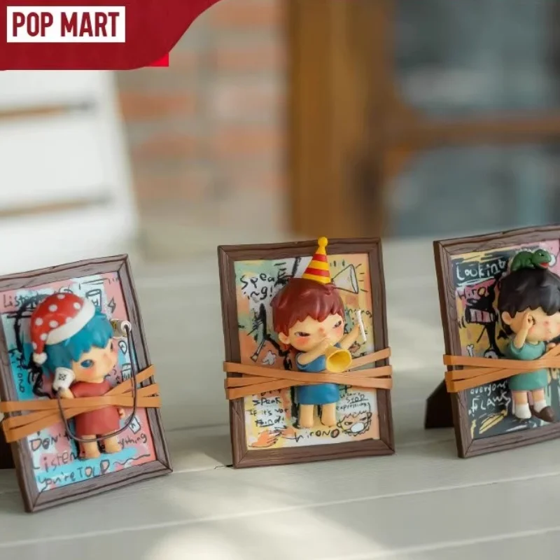 Popmart Hirono Listen Speak Look Series Figurine Model Set Trendy And Cute Desktop Ornaments Children'S Toys Girl's Gifts