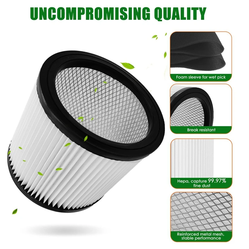 Replacement For 90304 Shop Vac Filter, Filter Replaces For Shop Vac 90304/90350/90333/9030400, Hepa Filter Cartridge