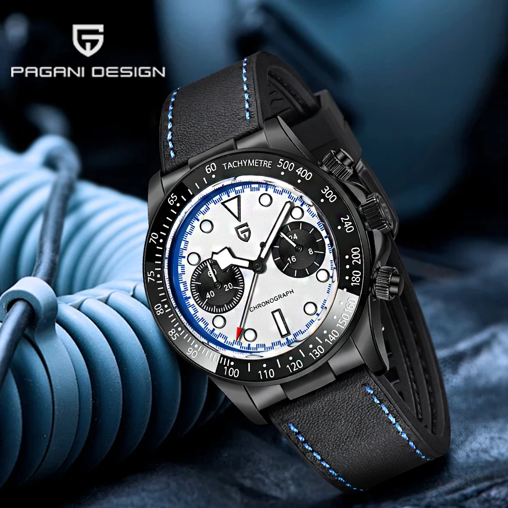 

2026 new Pagani design BB men's chronograph top luxury Sapphire men's quartz watch rubber luminous waterproof relógios masculino