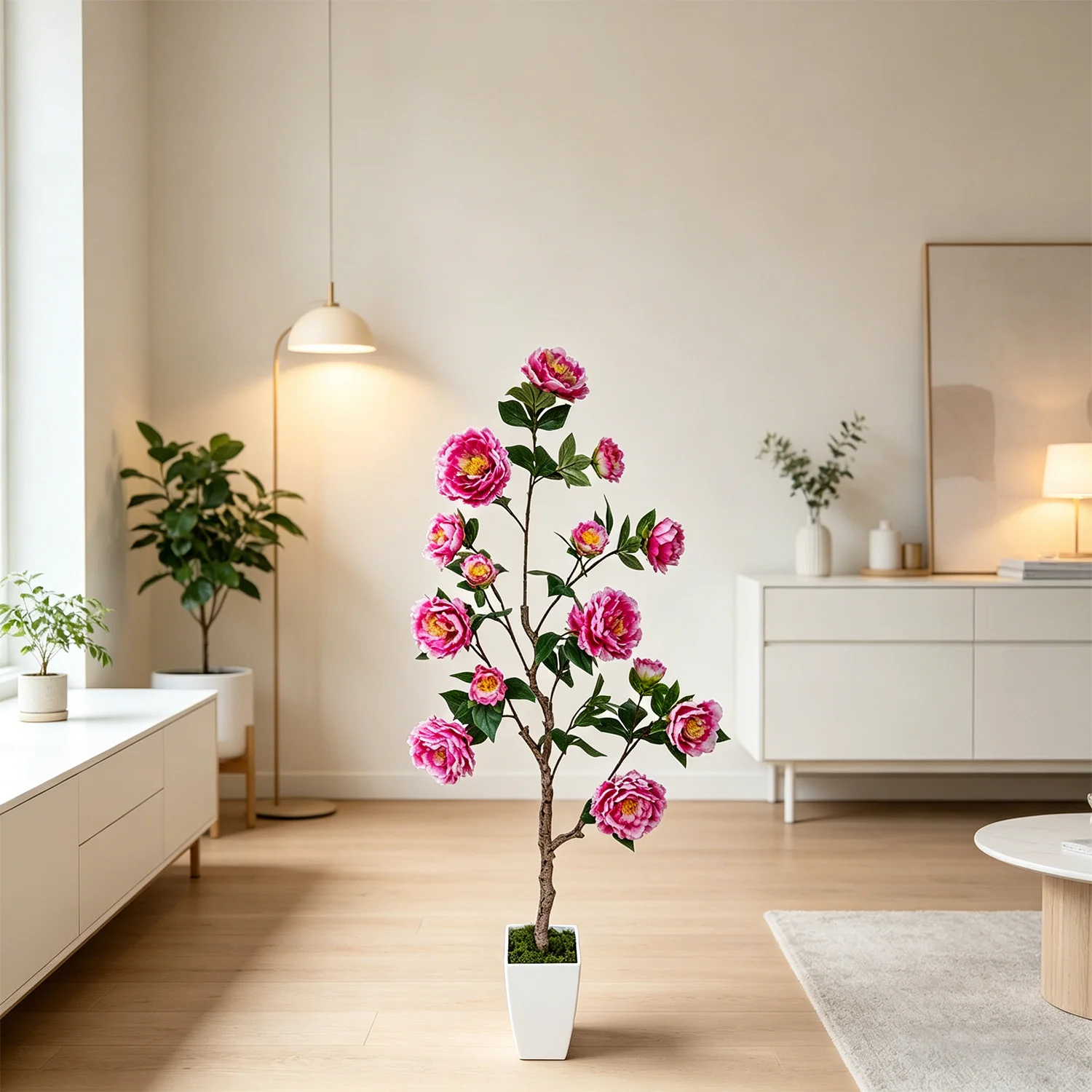 130/180cm Artificial Peony Tre - đánh giá và giá Home Decor Outdoor