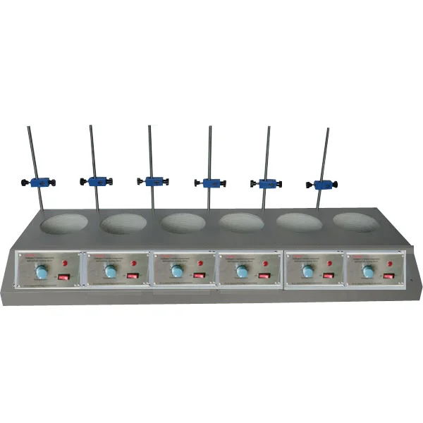 Lab Use Hot Plate Multipoint heating mantle 6 hole with Heating and Stirring