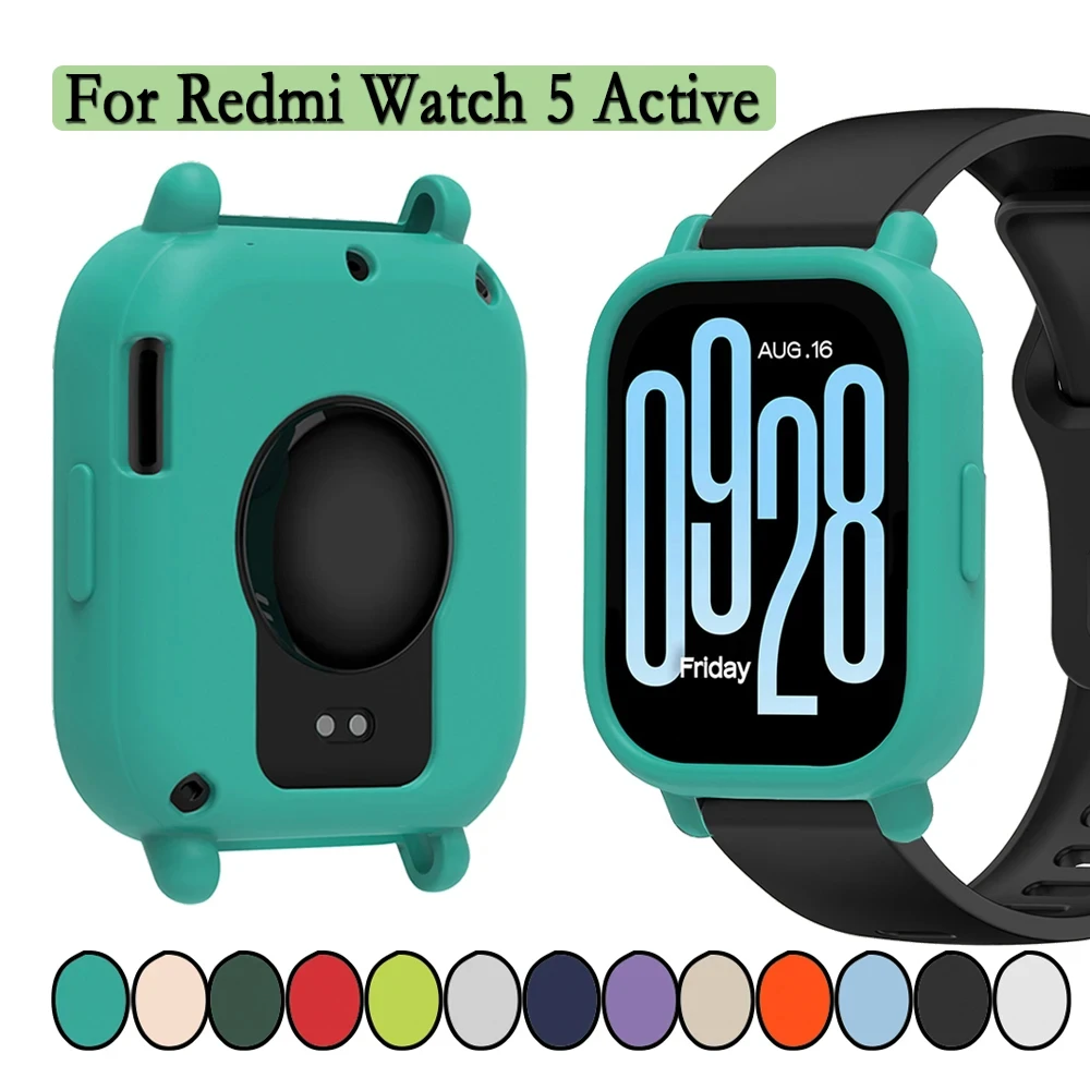 Watch Case For Redmi Watch 5 Active Watch Decoration Soft Silicone Cover for Redmi Watch 5 Lite Anti Scratch Protective Shell