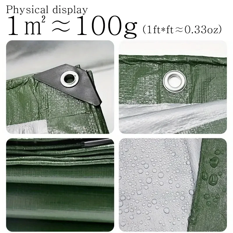 مقاوم للماء مشمع كبير مخصص 3*3 4 5 6 8 10 4 م × 4 5 6 8 10 20 م قماش القنب المظلة غطاء للمطر في الهواء الطلق حديقة الفناء الخلفي التخييم المظلة #5