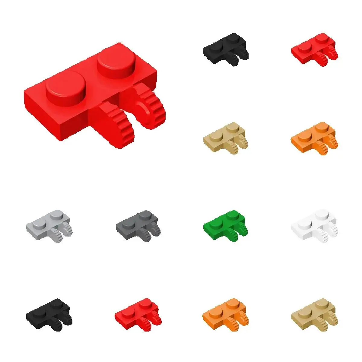

50pcs 60471 Hinge Plate 1 x 2 Locking Bricks Collections Bulk Modular GBC Toys For Technical MOC DIY Building Block Compatible