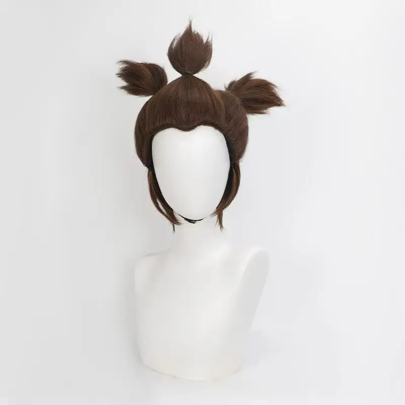 

Shen XiaobaocosWig Натуральный милый розовый сетчатый популярный парик для волос серии Nezha Легко стильный для начинающих