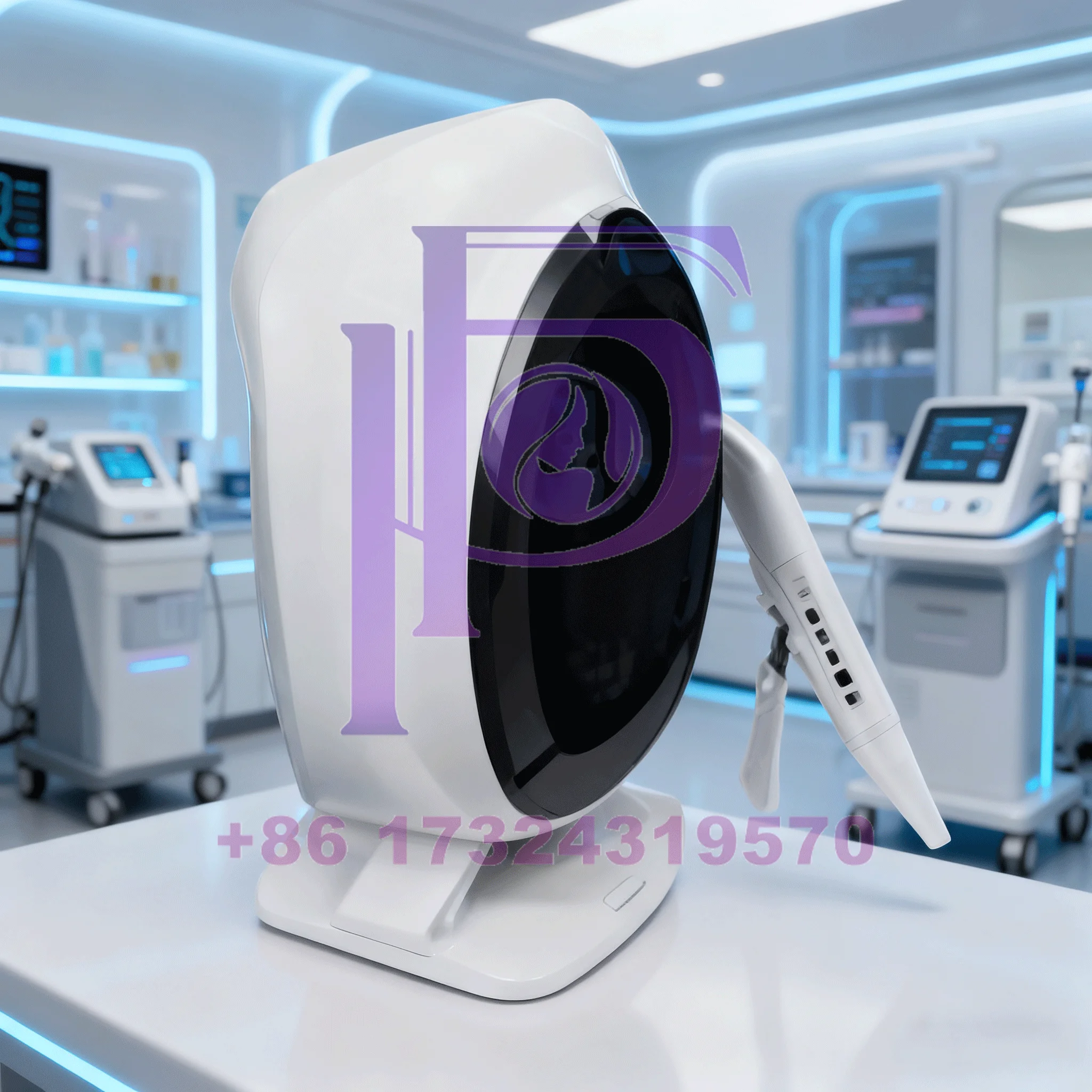 محلل احترافي للبشرة بالذكاء الاصطناعي ثلاثي الأبعاد، 36 ميجابكسل، قرص 15.6 بوصة، كشف الأشعة فوق البنفسجية، تصبغ ورطوبة، آلة تحليل الوجه في الصالونات #1