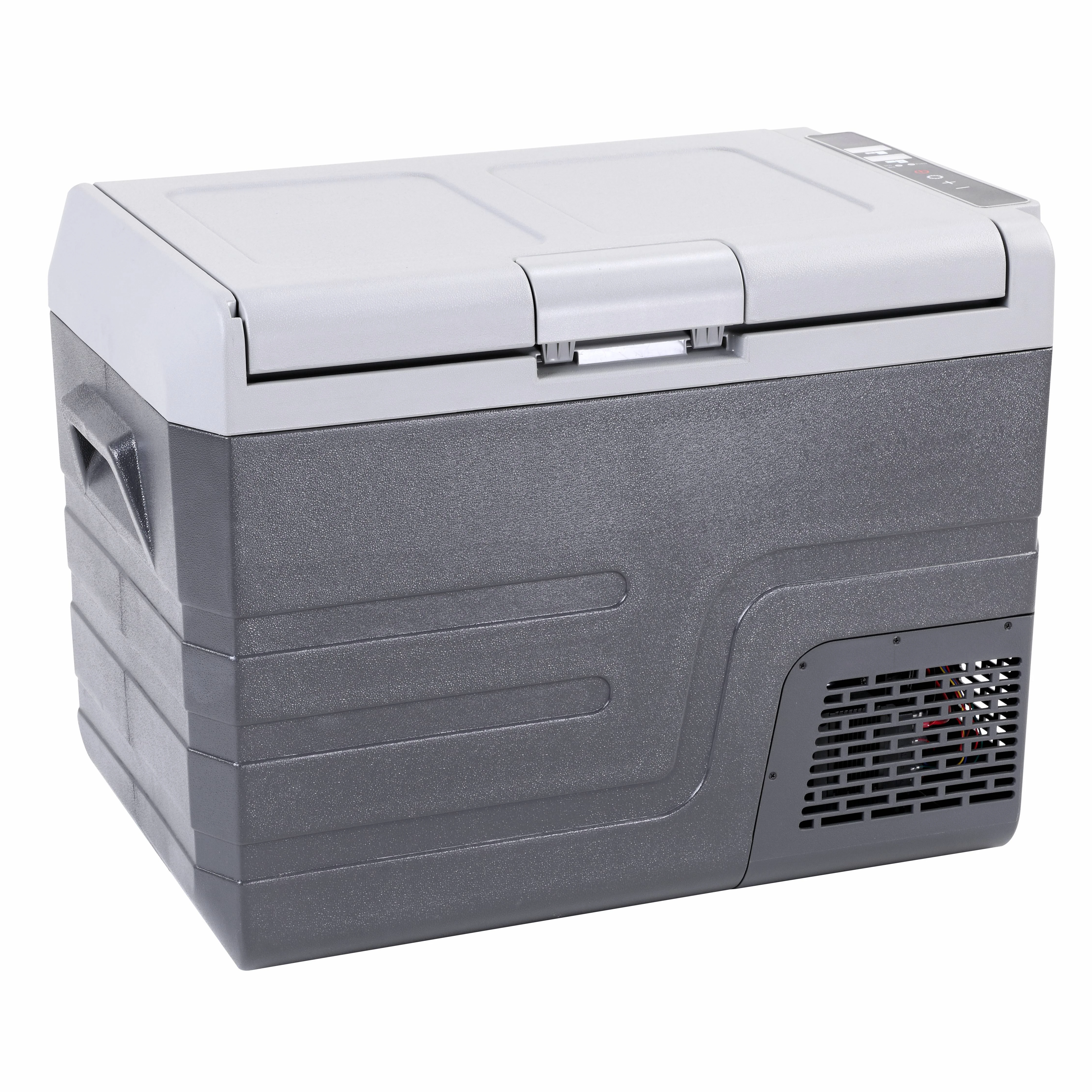 Dual Zone Portable Refrigerator With BAIXUE Compressor, Mini Fridge Cooler Refrigerator For Outdoor, Home Use,gray