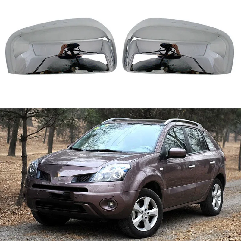 For Renault Koleos 2008~2014 ABS Chrome Fog Light Door Mirror Door Handle Bowl Cover Car Styling Accessories