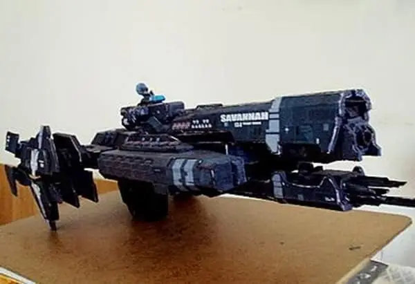 Modelo 3D de Papel del Super Buque Espacial Halo de la UNSC, Juguete de Regalo para Niños