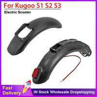 Front Fender Parts for Kugoo S1 S2 S3 Electric Scooter  Rear Fenders Mudguard Wing + Tail Lamp Skateboard ReplacementAccessories