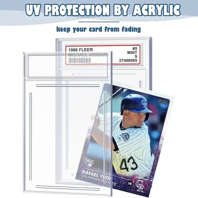 35PT PSA Graded Card Slab with Buckle, Removeable Trading Card Holder, UV Protection