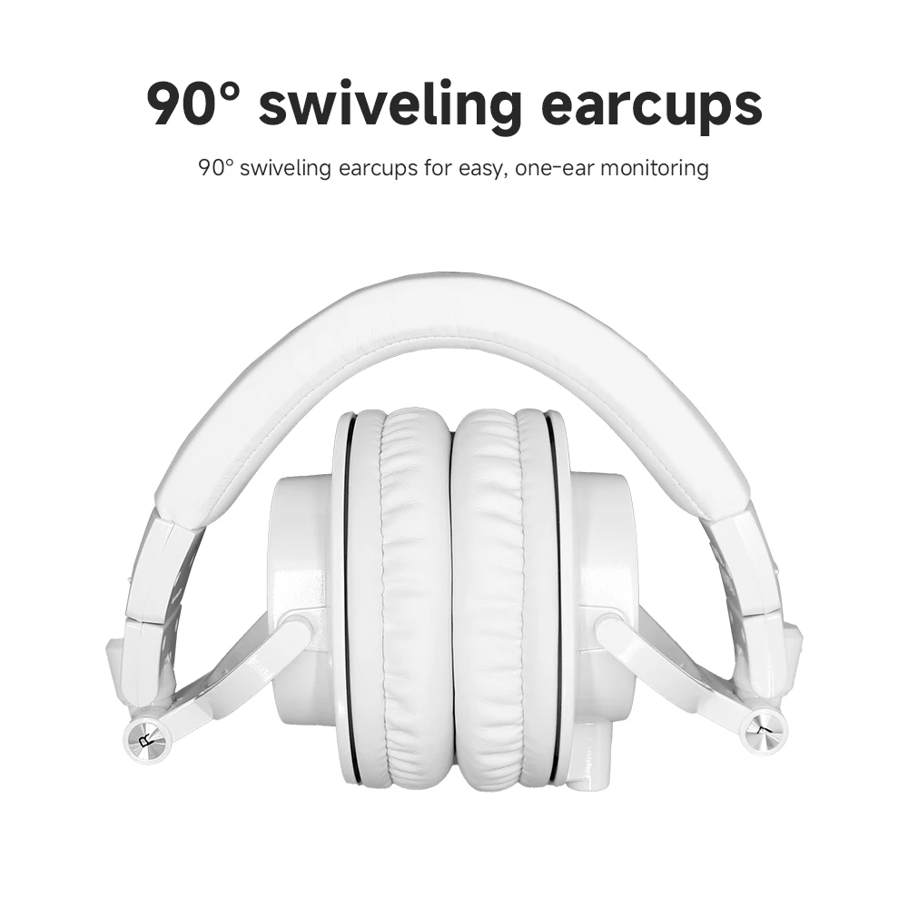 ATH-M50X Studio Monitor-hoofdtelefoon Over-ear Hi-Res Audio Opvouwbare afneembare kabel voor DJ-mixopname