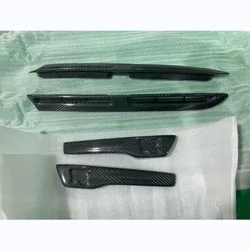 Auto Part For Nissan R35 GTR MY17 Carbon Fiber Front Fender Vent Tuning Glossy Side Logo Emblem Trim Kit Only Fit GT-R 2017 On