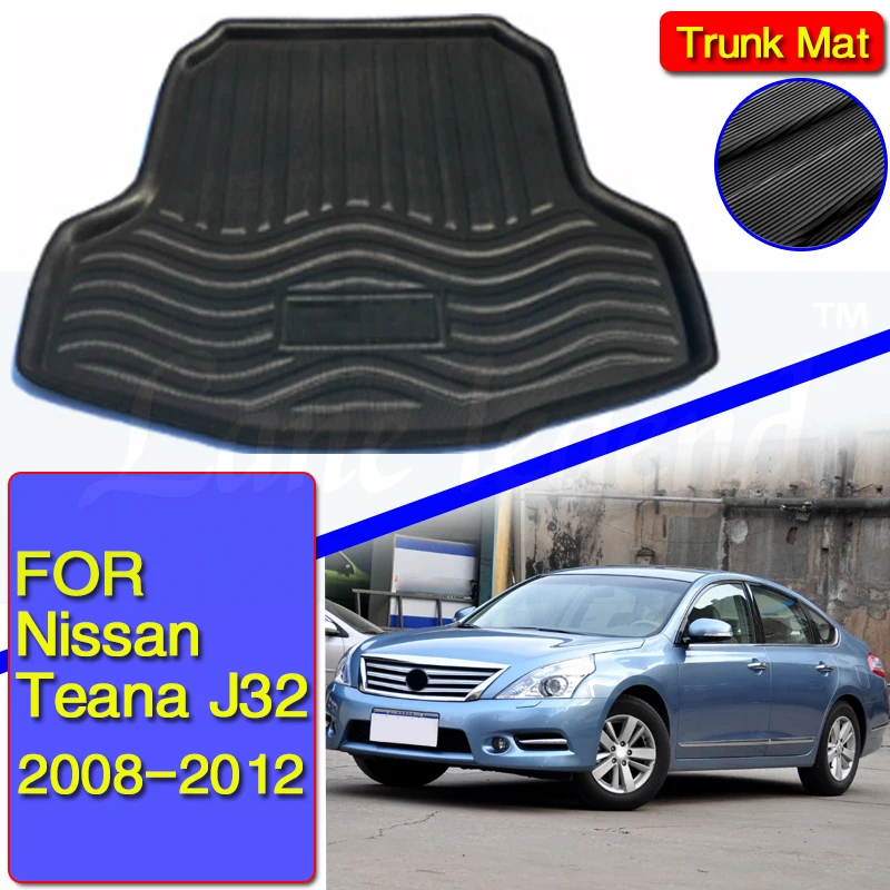 Car Trunk Mat Boot Tray Liner Floor Cargo Carpet Waterproof Protective Pad For Nissan Teana J32 2008-2012 2009 2010 2011