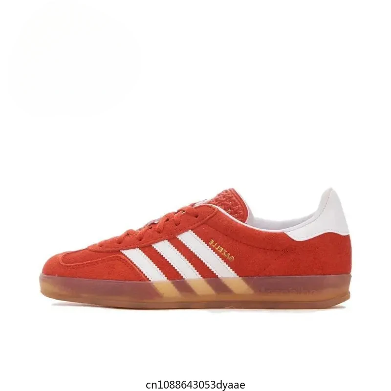 Adidas Gazelle-Sapatos de skate retrô para homens e mulheres, tênis de caminhada interior, laranja, vermelho, clsic, casal