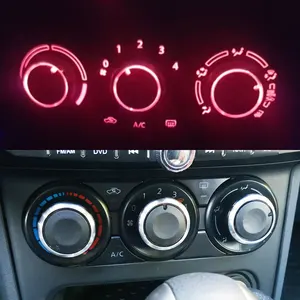 Nút điều hòa không khí của Aluminum Alloy Car, điều khiển nhiệt, Nút AC cho Honda City, 2008, 2009, 2010, 2011, 2012, 2013, 2014, 3PCS Bán hàng phụ kiện chính của thành phố Honda 2011 - 5