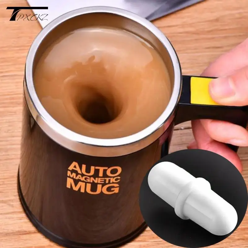 2pcs Cylindrical Magnetic Stirring Rod Self Stirring Magnetic Mug Capsule Non-Corroding Smart Mixer Thermal Cup Accessories