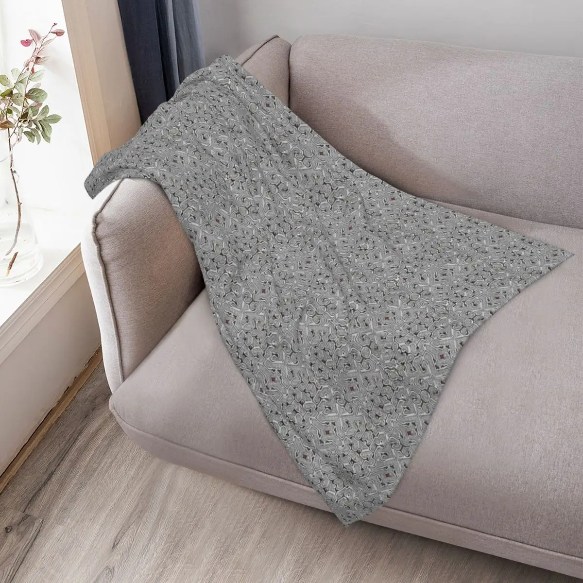 شيبو كونيبو الأبيض بيرو الغابة نمط بيرو الغابات المطيرة الأمازون القبلية تصميم رمي بطانية لحاف الفاخرة نزهة البطانيات #3