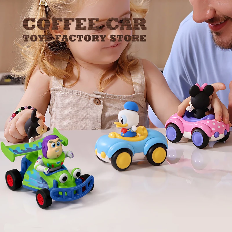 Disney Topolino Building Blocks Kit di auto Toy Story MOC Mattoni Tirare indietro il veicolo con la bambola del Paperino Regalo di Natale per bambini NUOVO