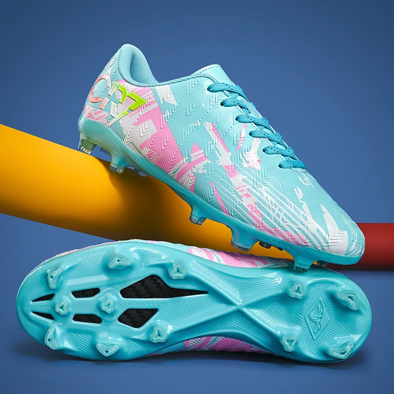 

Футбольные бутсы, мужские уличные противоскользящие спортивные туфли с высокой лодыжкой, сверхлегкие футбольные бутсы для дома, высококачественные кроссовки для футзала