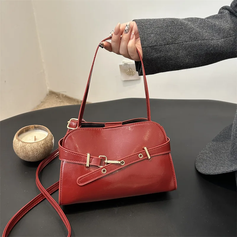 

Сплошная цветная сумка-ракушка, просторная сумка через плечо для женщин, винтажная сумка на плечо, минималистичная сумка-тоут «день-ночь», повседневная сумка в стиле ретро ​