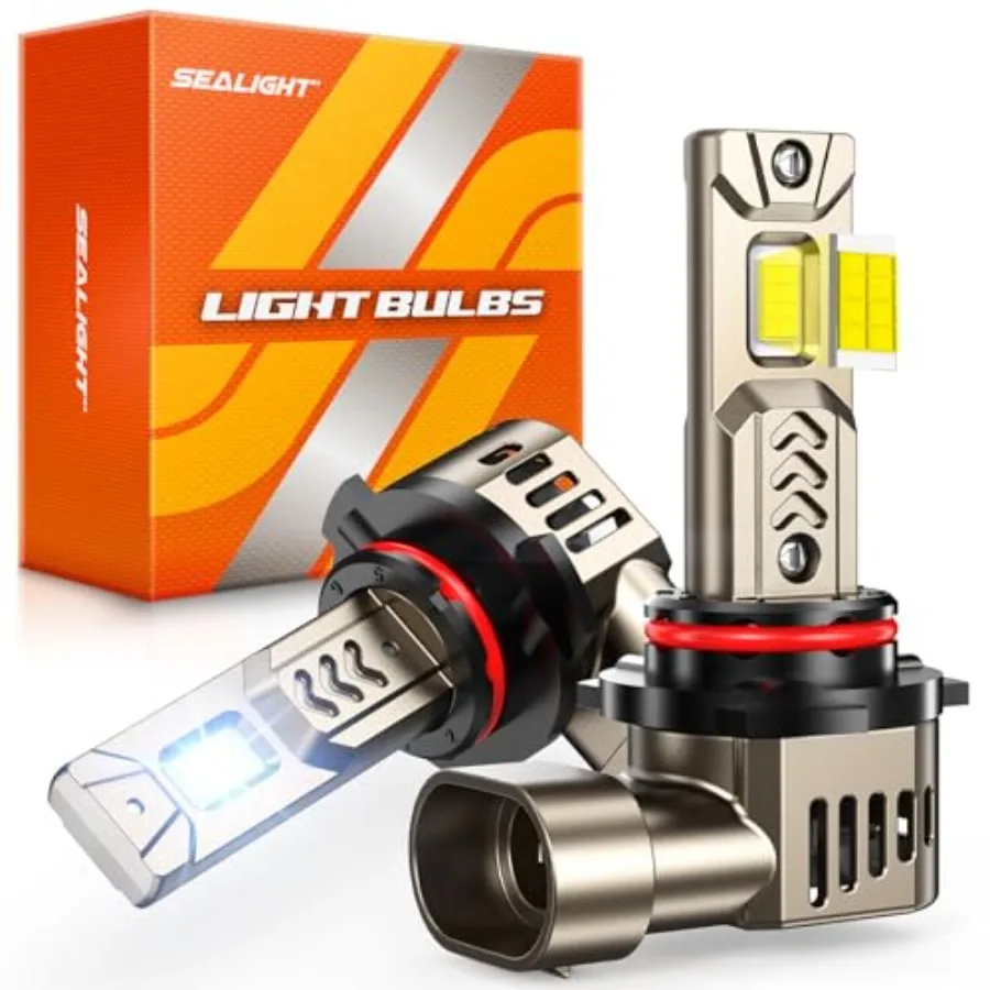 

9005 LED Bulbs 1000% Brightness 9005/HB3 High/Low Driving or Head light Bulbs 6500K Cool White Plug and Play IP68 Waterproof Pa