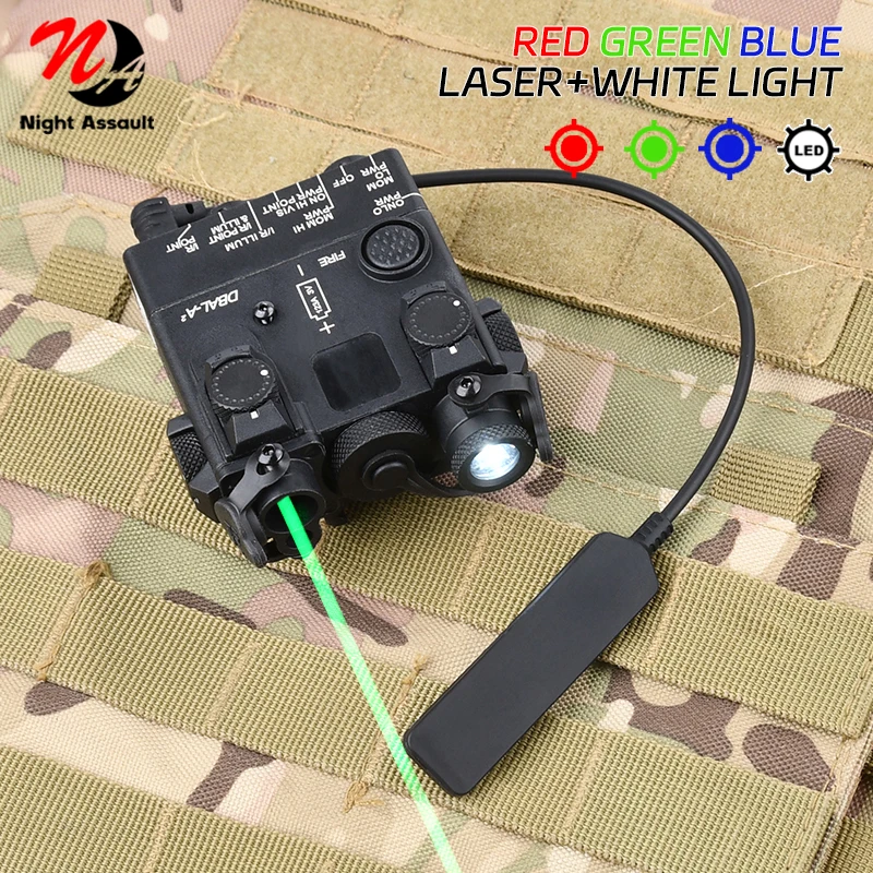 DBAL A2 WADSN láser táctico rojo, verde y azul con indicador de punto