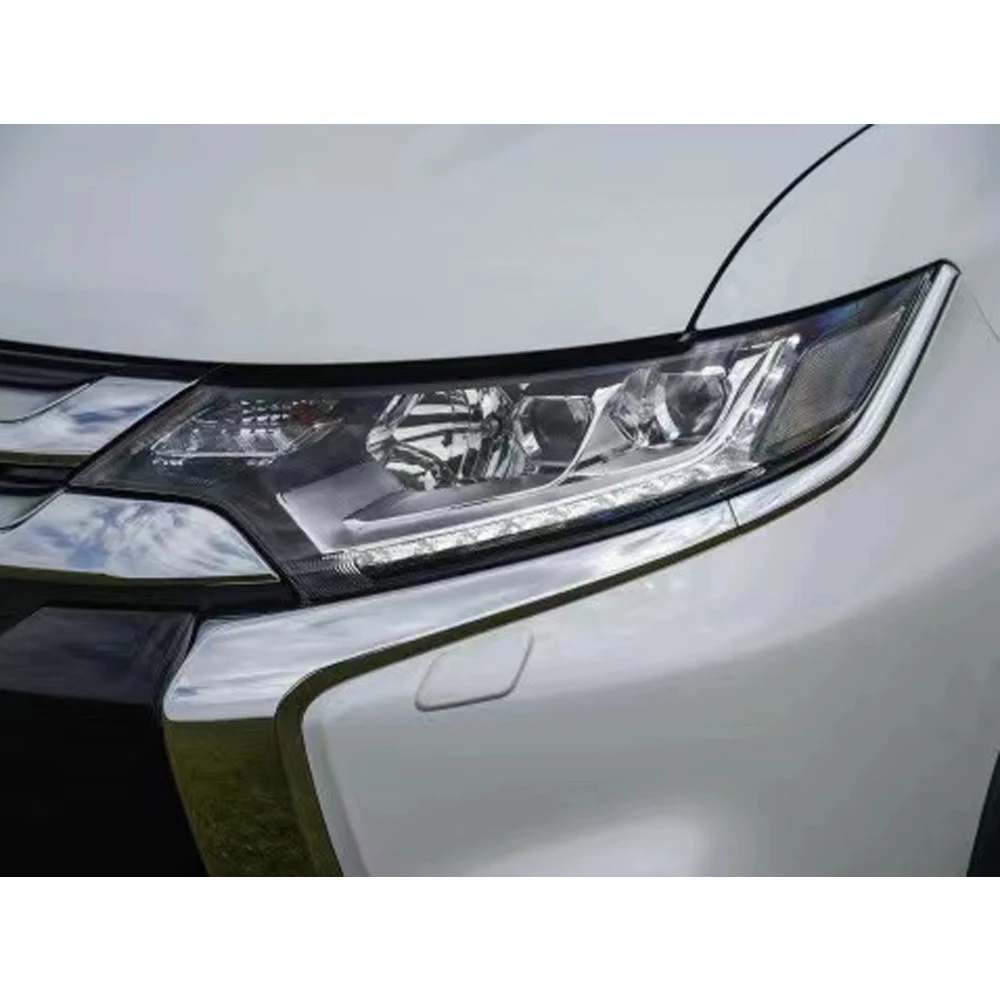 

For Mitsubishi Outlander 2016-2018 Car Front Headlight CoverTransparent Shell Headlamp Transparent Lampshade Glass Lens Cover