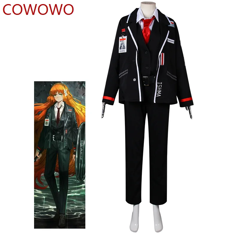 

COWOWO Game Limbus Company Ishmael Cosplay Costume Jacket Coat Pants Set Fantasia Halloween Cos Anime Clothing