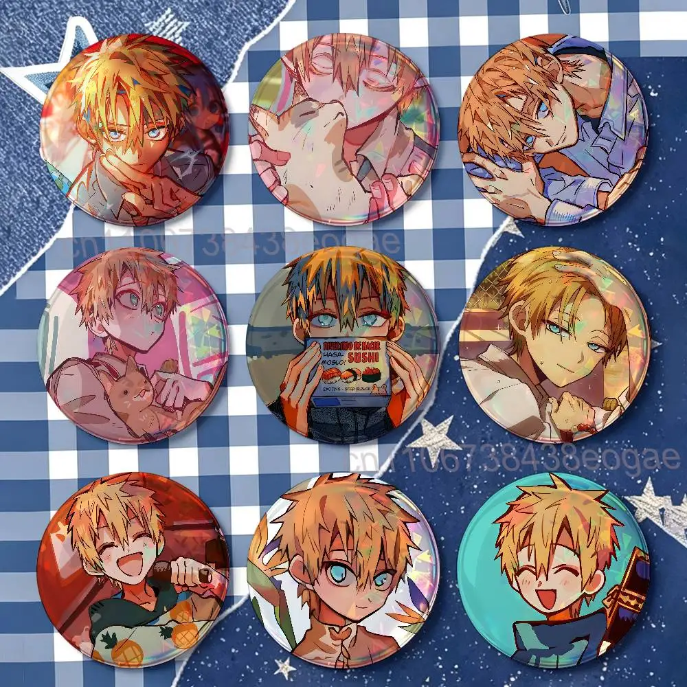 M-Minamoto Teru Custom Badges 75mm 44mm 25mm 32mm 58mm Hat Backpack Accessories Toys Collect Gifts Large