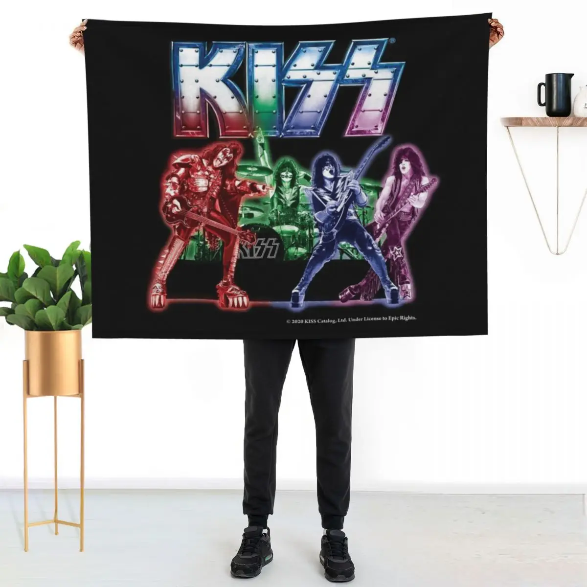 

KISS band Throw Blanket Ultra Plush Cozy Blanket for Napping Sleeping