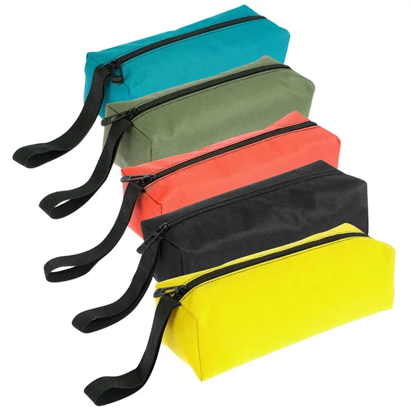 

B08B-Tool Pouches 5PCS With Zipper Pouch, Small Tool Bags Multipurpose Zipper Bags For Storing Tools