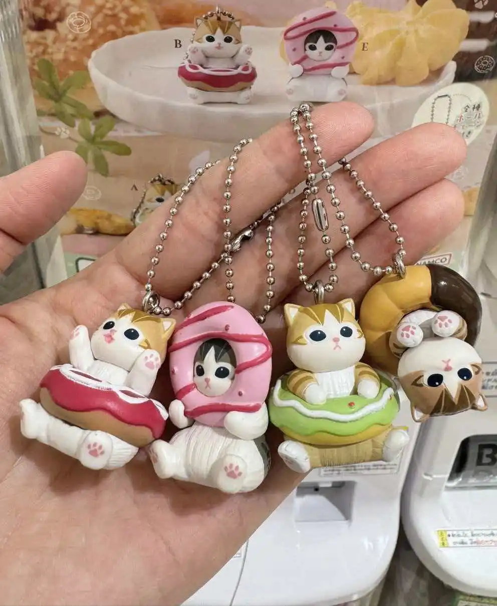 

Mofusand Action Figure Set Animal Headwear Cute Pvc Blind Box Donut Style Pendent Bag Keychain Decoration Toys Surprise Gifts