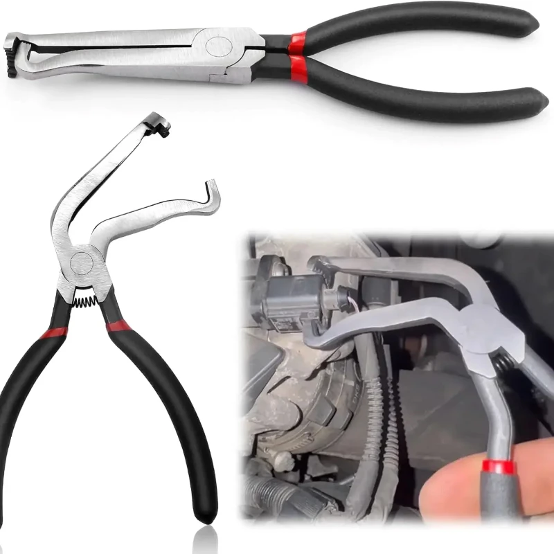 

Electrical disconnect pliers, electrical connector pliers, automotive tools, automotive fuel line disconnect maintenance tools