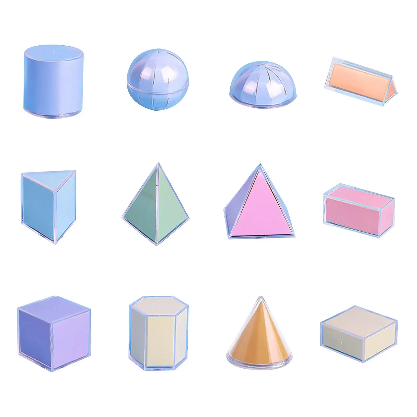 3D Geometric Solids Geometric Shape for Home Preschool School Supplies