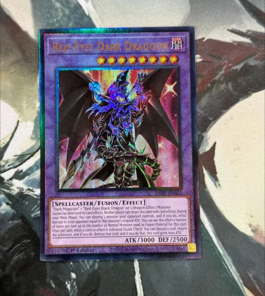 Yugioh KONAMI TCG RA02-EN021 Red-Eyes Dark Dragoon Ultimate Rare English 1st Edition Collection Mint Card