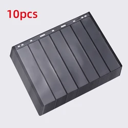 10PCS Stamps Grid Stamp Page Collection Stamps Album Holders Sheets Clear PVC Loose-leaf Inners Refill Page not including Cover