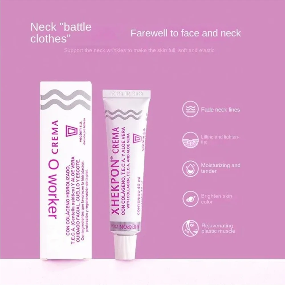 4PCS  Neckline Crema Face And Neck Cream Spanish Neckline Cream Wrinkle Smooth Firming Anti Aging Cream Beauty Skin Care