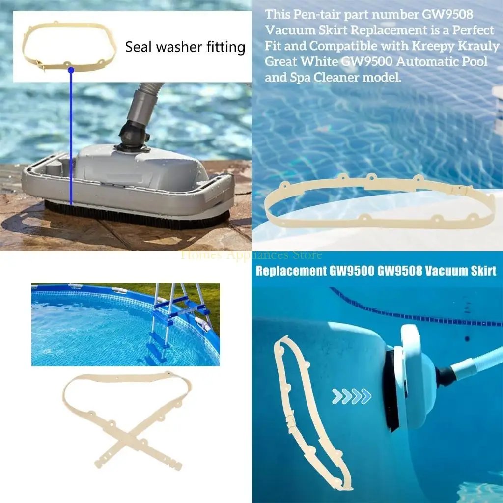 

D0AB Efficient Pool Cleaner Skirt Replacement Sealing Rings Seal Assembly for Improved Sealing in GW9500 360151 Models