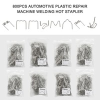 800 Pcs Standard Pre-Cut Hot Staples For Car Bumper Plastic Welding Repair Kit Wave Repair Staples Car Tools For Plastic Welder