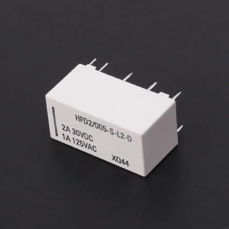 5V Coil Bistable Latching DPDT 2A 30VDC 1A 125VAC HFD2/005-S-L2-D Realy U4LB