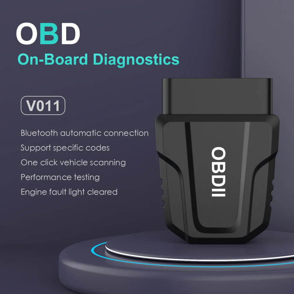 

V011 OBD OBDII Diagnostic Tool Bluetooth 5.4 For IOS/Android Professional OBD2 Code Reader 9Protocols Better than ELM327