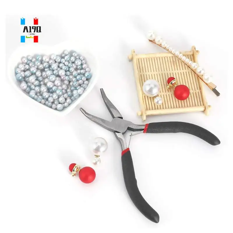 

A19Q-2Pack Bent Chain Nose Pliers And Round Nose Pliers For Crafting And Repair, Jewelry Making Supplies