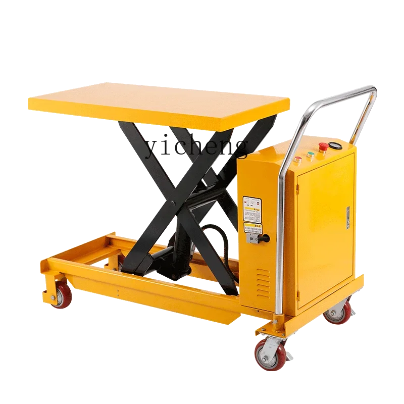 electric lift platform truck 2 tons mobile hydraulic unloading lift small fixed scissor lifting