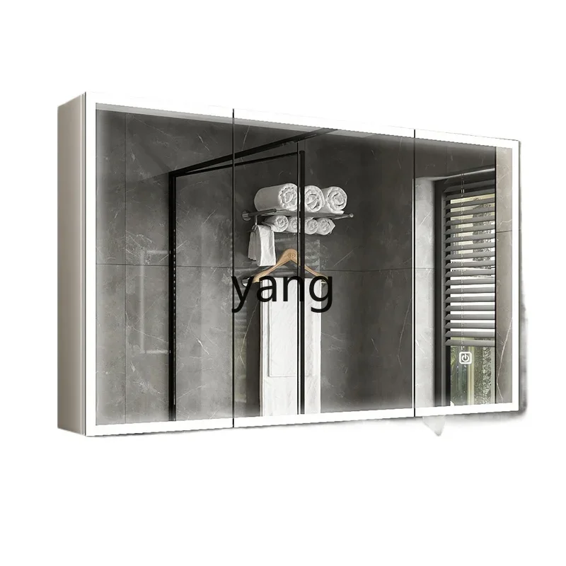 LH space aluminum bathroom smart mirror cabinet separately wall-mounted inner sub-layer rack